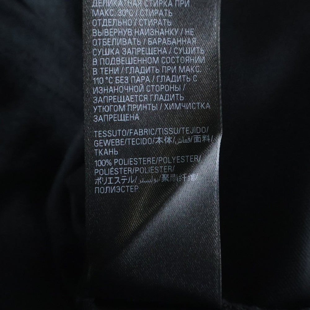 BALENCIAGA(バレンシアガ) 3B Sports Icon Ski リフレクターロゴプリント Vネック ロングスリーブ 長袖Tシャツ カットソー ブラック 779988