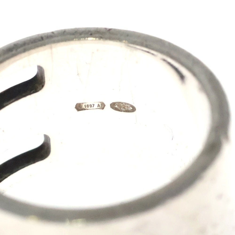 GUCCI(グッチ) ビスデザイン ロゴリング 指輪 シルバー 925