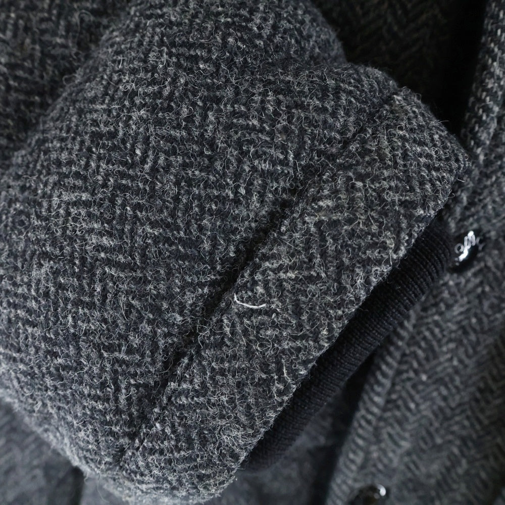 MONCLER(モンクレール) GUYENNE ギエンヌ カモフラ 迷彩柄 切り替え ウール フーデッド ジップアップ ダウンジャケット グレー 320914197885 54687