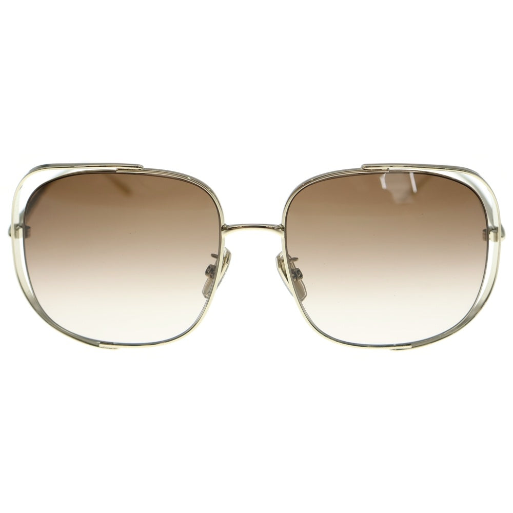 LOEWE(ロエベ) ロゴテンプル カレーレンズサングラス アイウェア ブラウン/ゴールド LW40148U