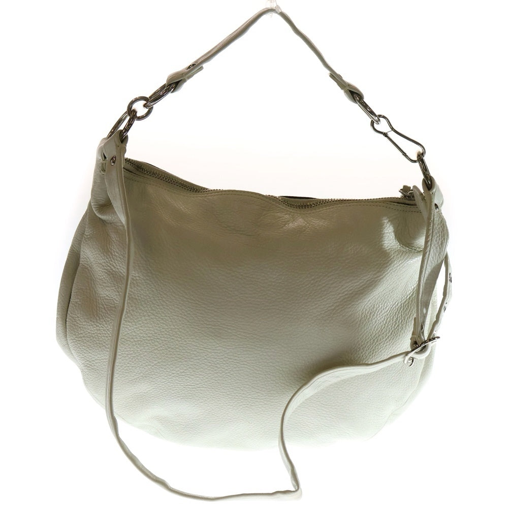 COACH(コーチ) オールドコーチ 牛革 ワンショルダーバッグ ハンドバッグ ホワイト レザー ホワイト シルバー