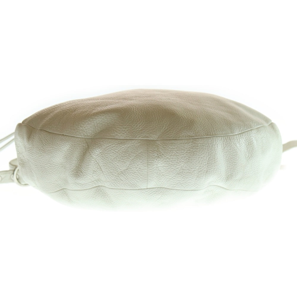 COACH(コーチ) オールドコーチ 牛革 ワンショルダーバッグ ハンドバッグ ホワイト レザー ホワイト シルバー