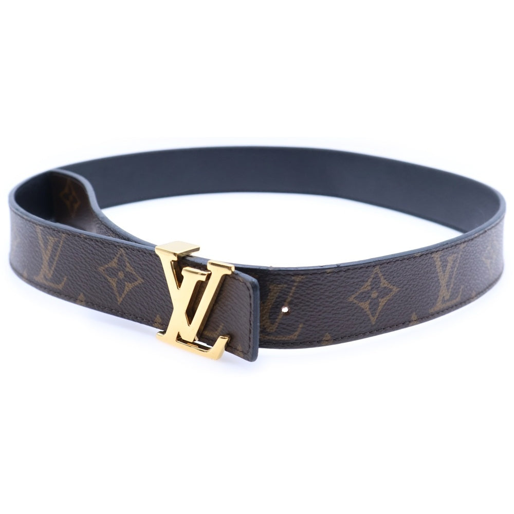 LOUIS VUITTON(ルイヴィトン) サンチュール LV リバーシブル ブラック×ブラウン レザー M9453 ゴールド金具