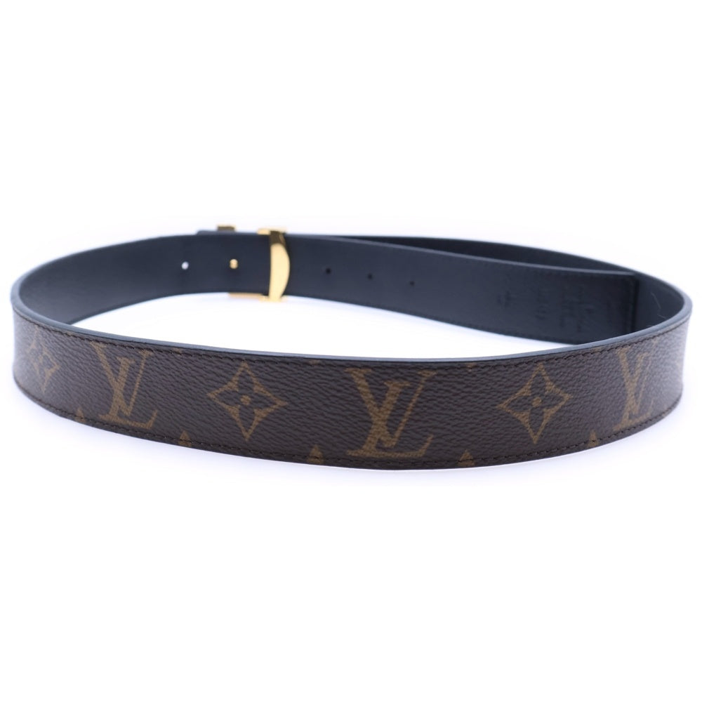 LOUIS VUITTON(ルイヴィトン) サンチュール LV リバーシブル ブラック×ブラウン レザー M9453 ゴールド金具