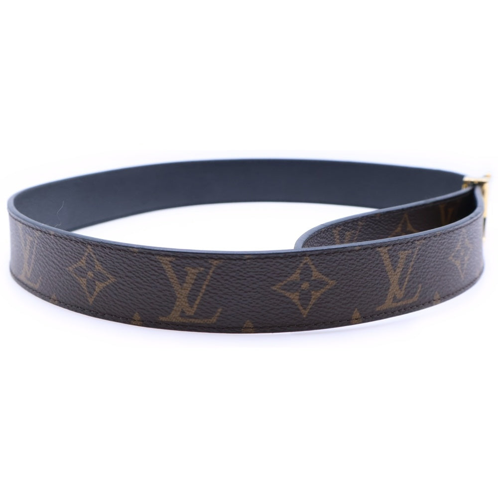 LOUIS VUITTON(ルイヴィトン) サンチュール LV リバーシブル ブラック×ブラウン レザー M9453 ゴールド金具