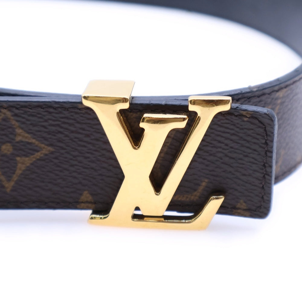 LOUIS VUITTON(ルイヴィトン) サンチュール LV リバーシブル ブラック×ブラウン レザー M9453 ゴールド金具