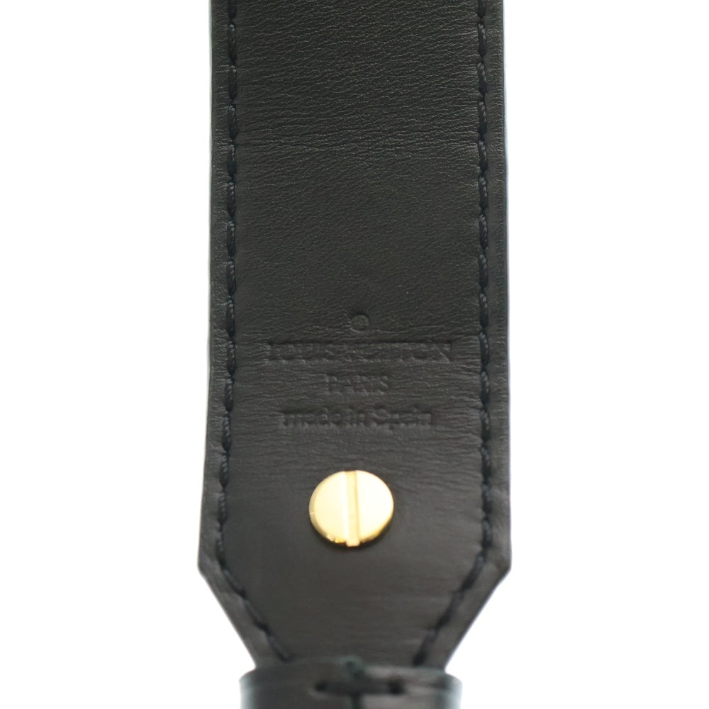LOUIS VUITTON(ルイヴィトン) モノグラム ショルダーストラップ XL レザー ブラウン ブラック J02331 ゴールド金具