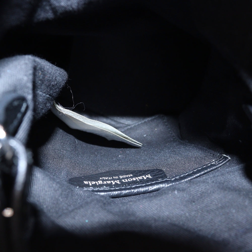 Maison Margiela 11(メゾンマルジェラ11) 5AC バケット ショルダーバッグ ブラック レザー S61WG0035
