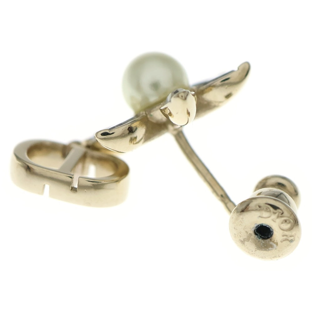 Christian Dior(クリスチャンディオール) Bloom in Dior CDロゴ フラワーモチーフ ピアス ゴールド