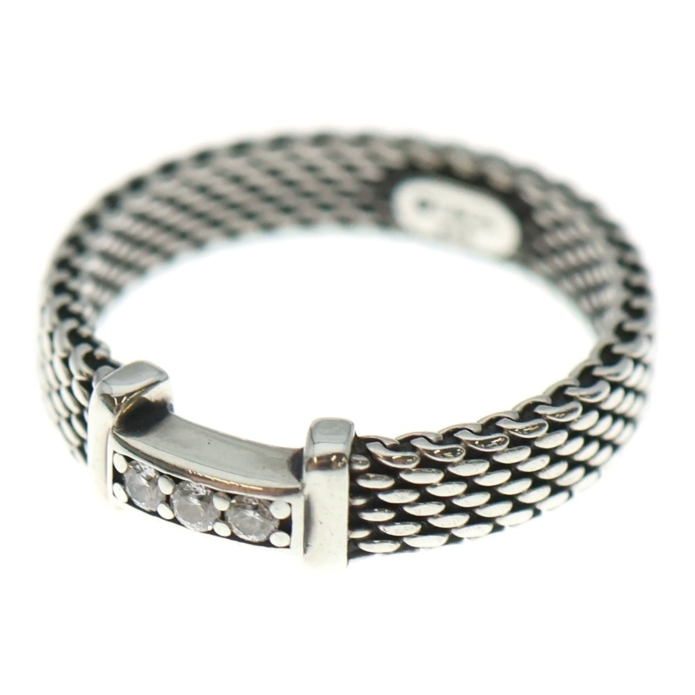 TIFFANY & Co.(ティファニー) サマセット 3Pダイヤ リング 指輪 シルバー SV925 2.1g レディース
