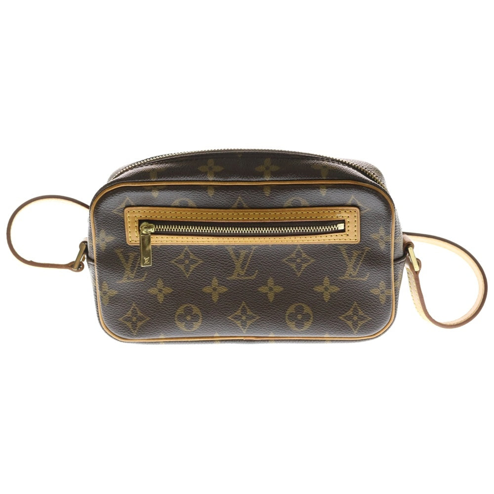 LOUIS VUITTON(ルイヴィトン) モノグラム ポシェットシテ ショルダーバッグ ブラウン PVC レザー M51183