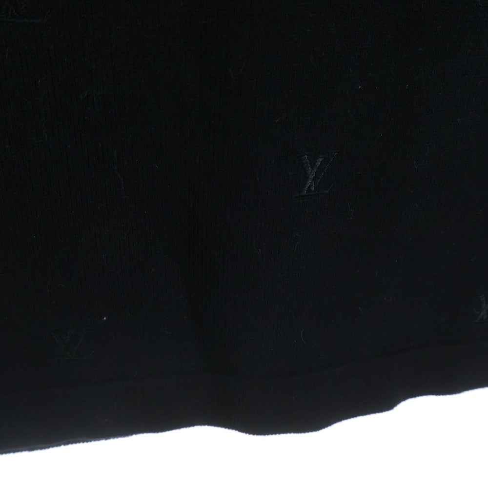 LOUIS VUITTON(ルイヴィトン) LV ブラゾン エンブロイダリー ショートスリーブクルーネッ ニット ブラック RM252MQ OY8 HTN43W