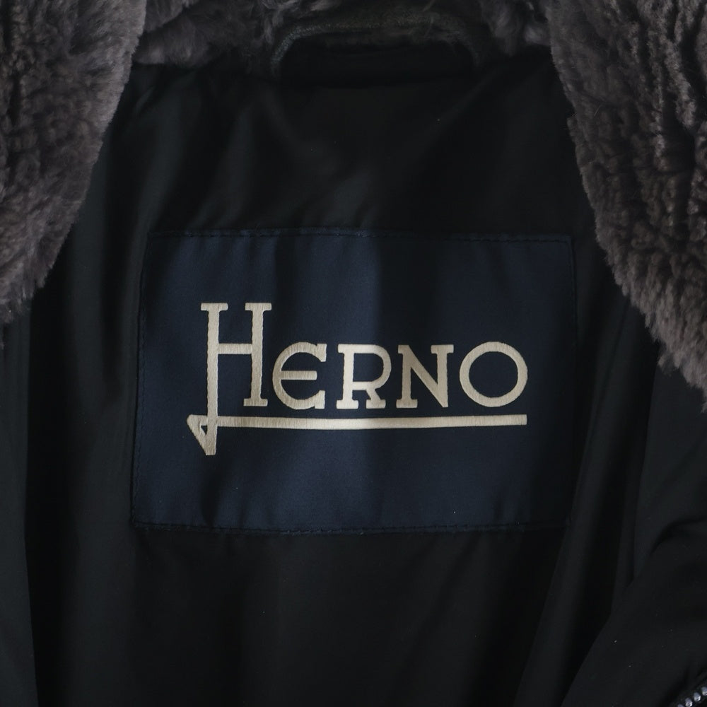 HERNO(ヘルノ) POLAR-TECH ポーラテック ファーカラー付 ダウン ジャケット ブラック PI0588U