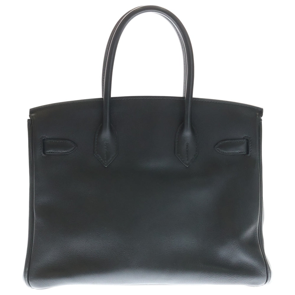 HERMES(エルメス) バーキン30 ノワール スイフト ゴールド金具 ハンドバッグ □L刻印 レディース