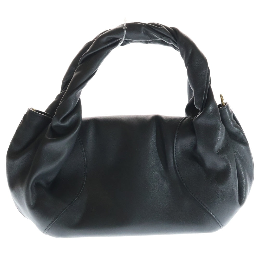 FENDI(フェンディ) FF スパイ スモール 2WAY レザーハンドバッグ ショルダーバッグ ブラック レザー 8BR383 ゴールド金具 レディース