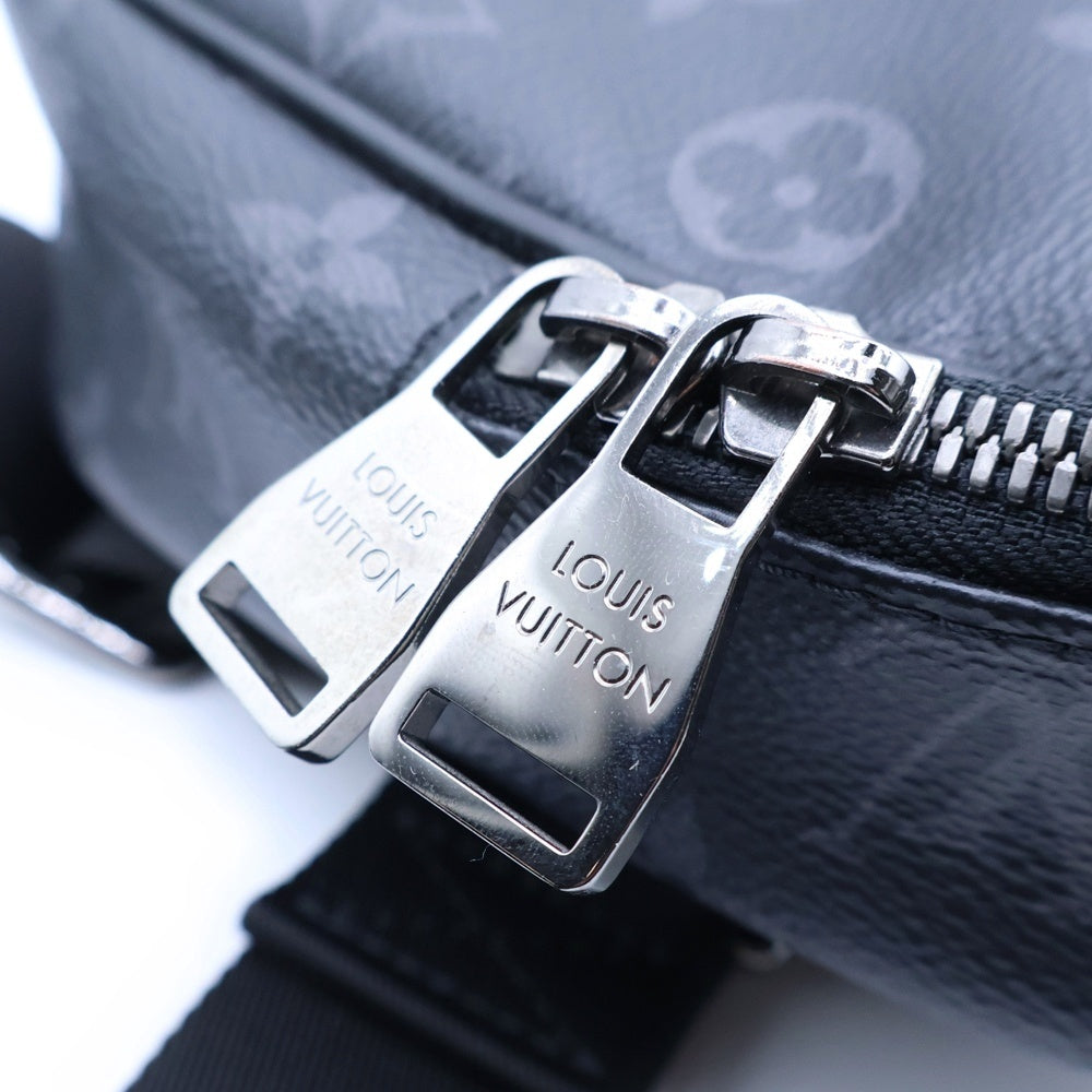 LOUIS VUITTON(ルイヴィトン) モノグラムエクリプス バムバッグ ショルダーバッグ ミニバッグ ブラック レザー×PVC M42906 シルバー金具 レディース
