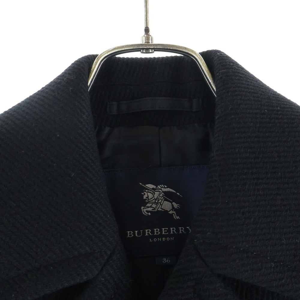 BURBERRY(バーバリー) ウールカシミヤピーコート ブラック FN315-885-09 レディース