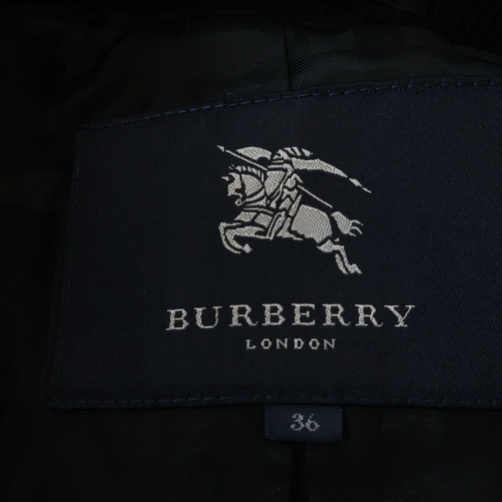 BURBERRY(バーバリー) ウールカシミヤピーコート ブラック FN315-885-09 レディース