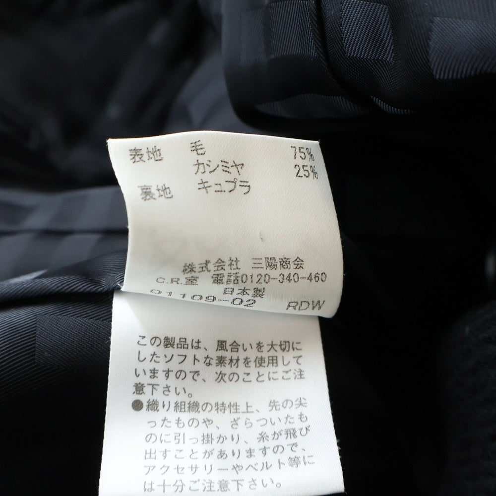 BURBERRY(バーバリー) ウールカシミヤピーコート ブラック FN315-885-09 レディース