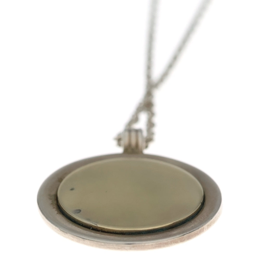TIFFANY & Co.(ティファニー) ロゴ刻印チェーンコインネックレス 18KT×925 ゴールド×シルバー レディース