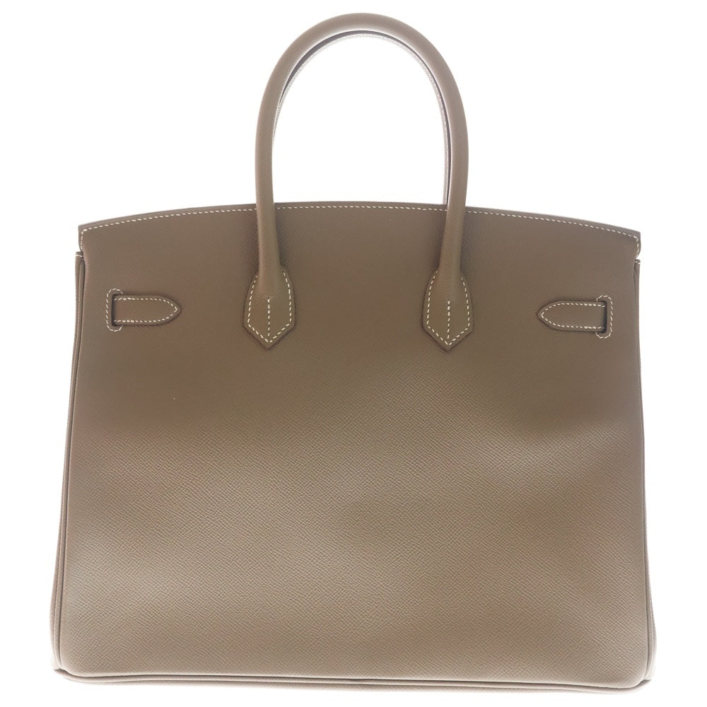 HERMES(エルメス) バーキン35 エトゥープ エプソン ハンドバッグ Y刻印 シルバー金具 レディース