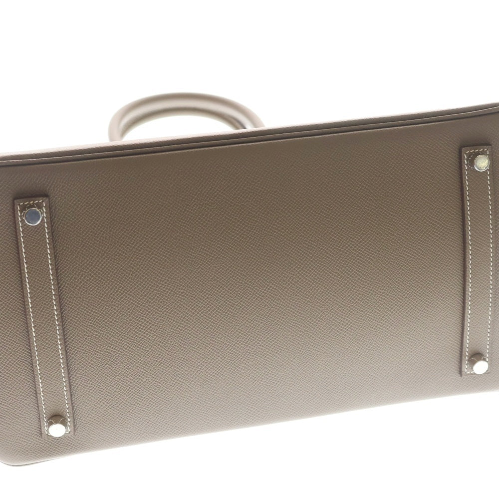 HERMES(エルメス) バーキン35 エトゥープ エプソン ハンドバッグ Y刻印 シルバー金具 レディース