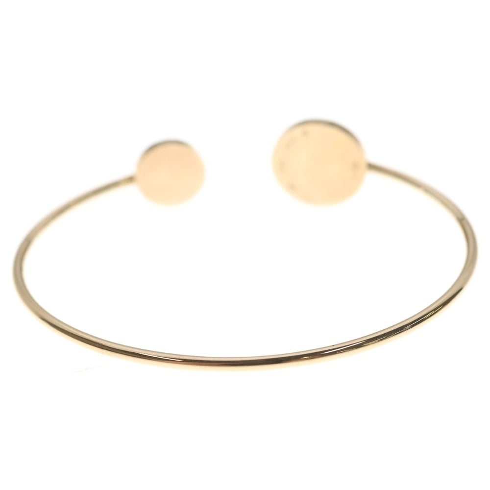 BVLGARI(ブルガリ) ブルガリブルガリ オニキス パヴェダイヤ バングル Au750 K18 PG ピンクゴールド