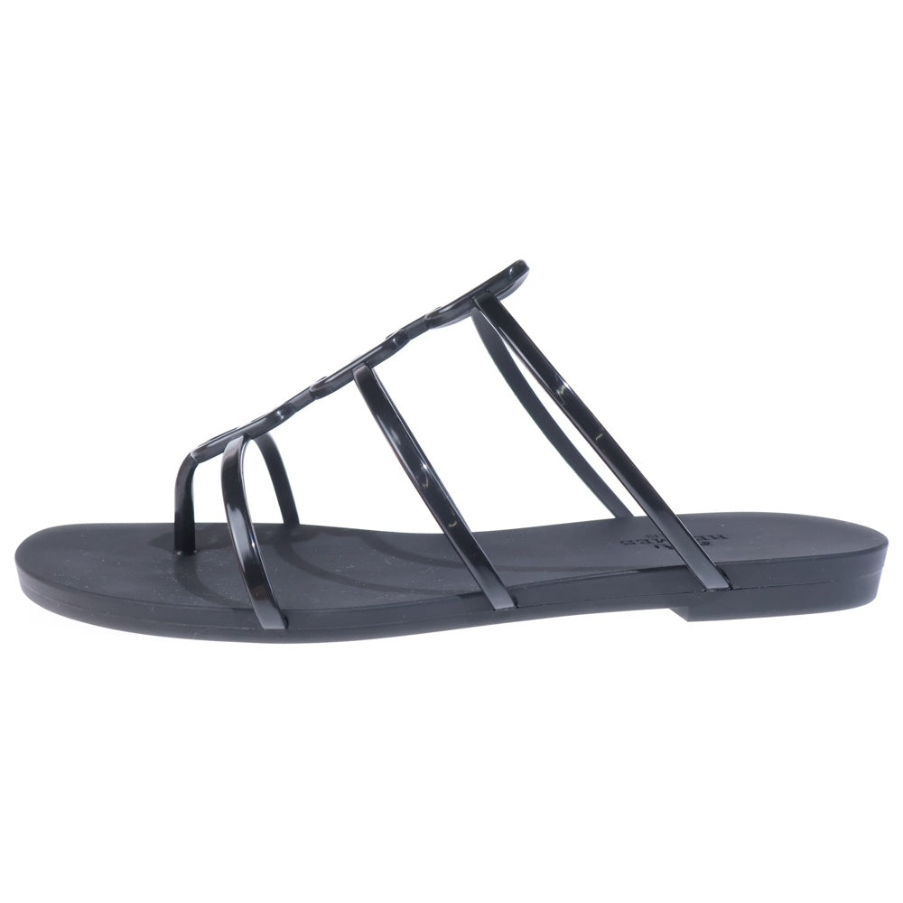 HERMES(エルメス) ミコノス シェーヌダンクル ラバー フラット サンダル ブラック レディース