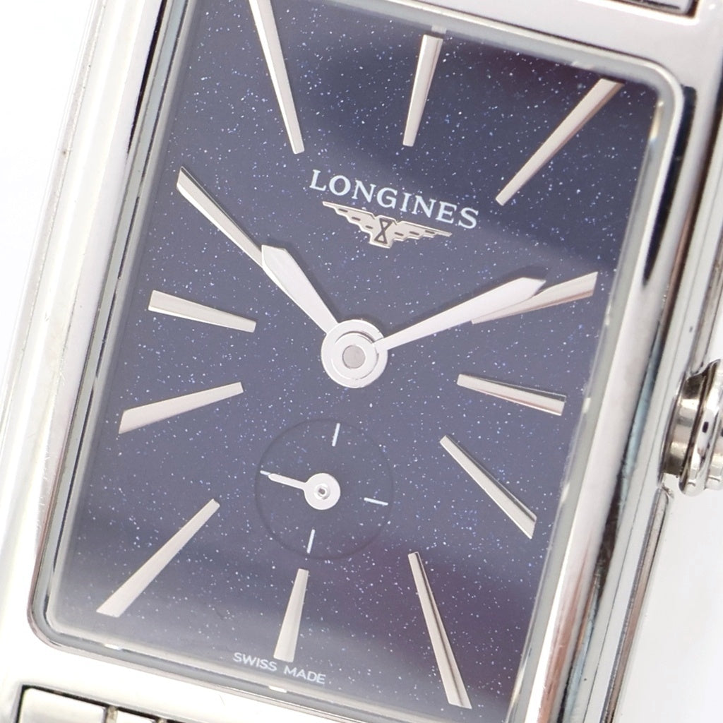 LONGINES(ロンジン) ドルチェヴィータ 青文字盤 SS/QZ ステンレス クォーツ 電池式 腕時計 L5.255.4