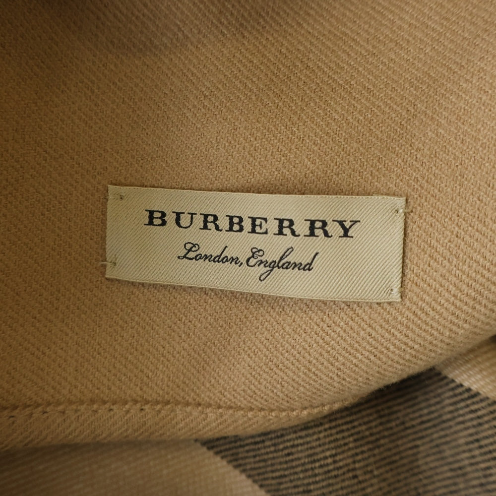 BURBERRY(バーバリー) 裏地ノバチェック総柄 ウール ポンチョ ベージュ 4029406 レディース