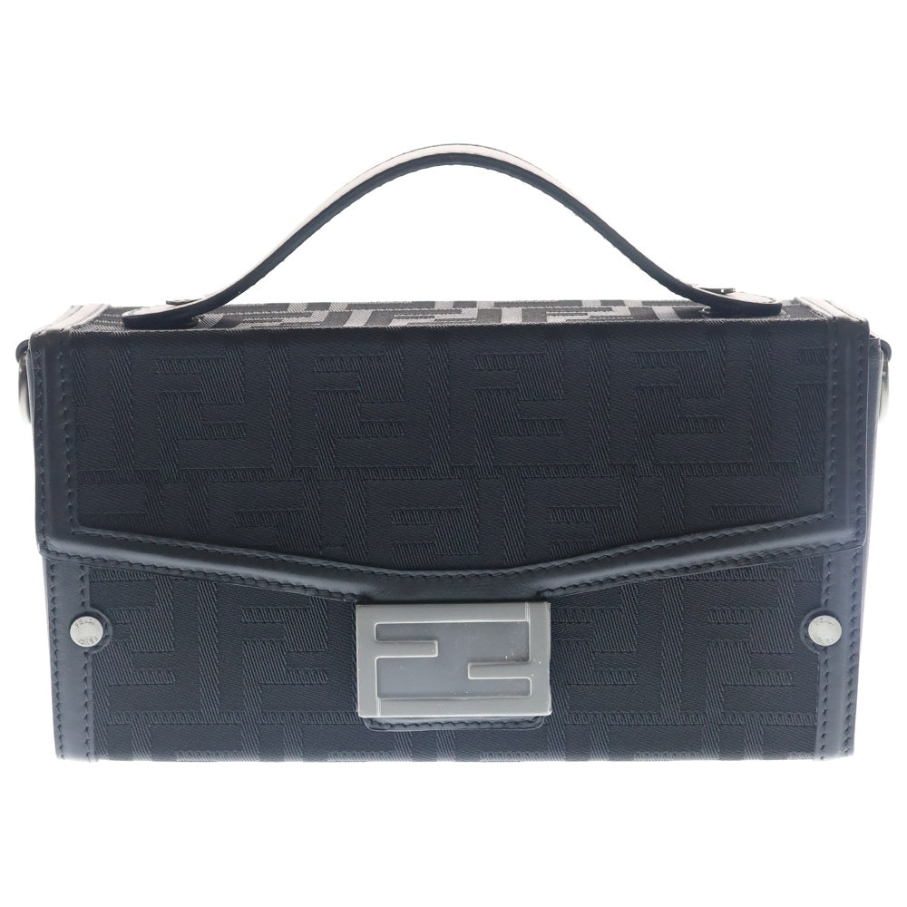 FENDI(フェンディ) バゲット ソフトトランク 2Wayバッグ ショルダーバッグ ハンドバッグ ブラック レザー 7VA565 シルバー金具