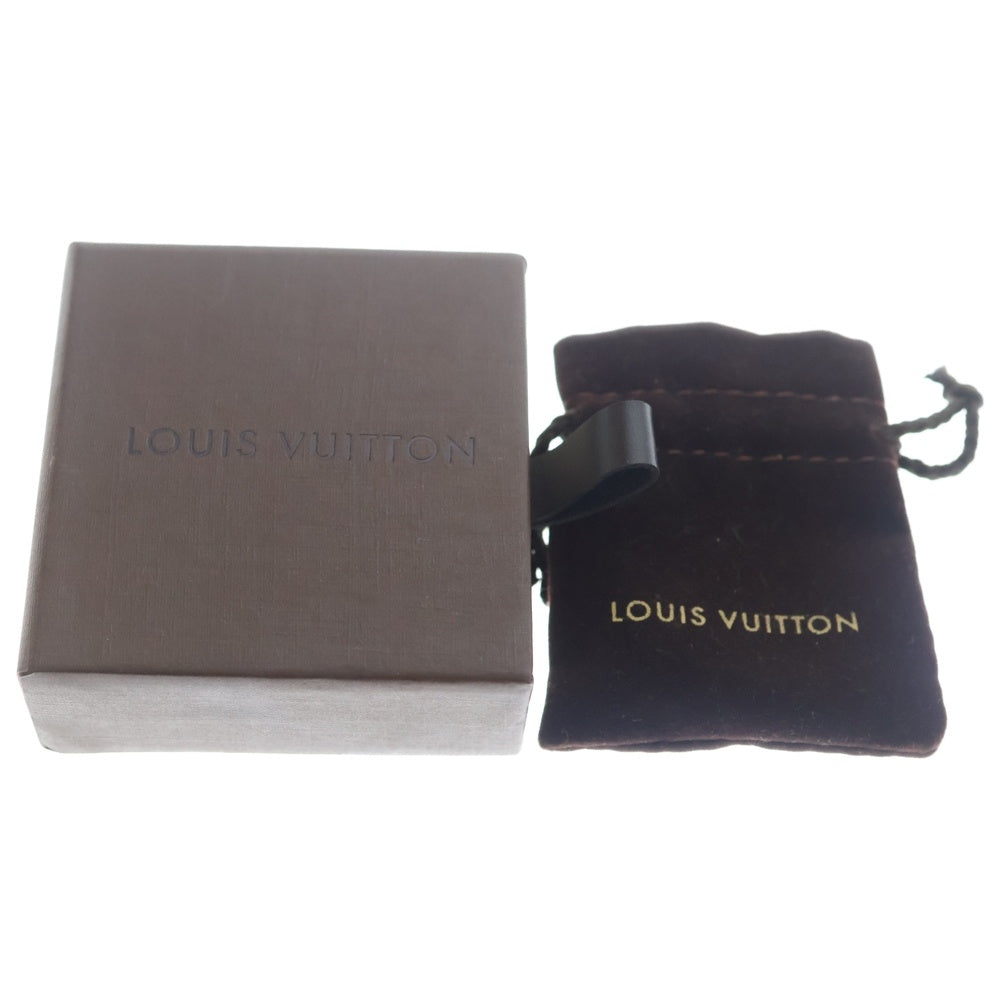 LOUIS VUITTON(ルイヴィトン) ブックルドレイユ・マグネティック ピアス ブラック×ブラウン GP M66397 ゴールド金具 レディース