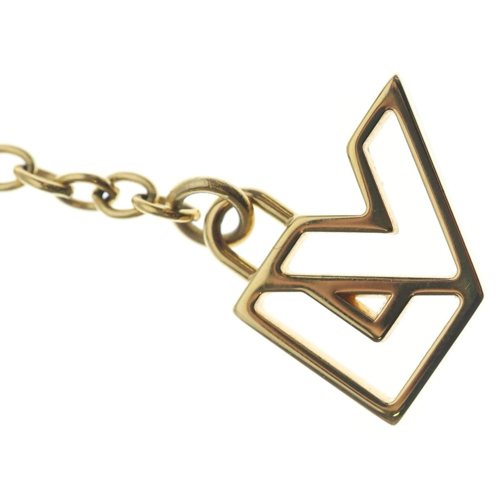 LOUIS VUITTON(ルイヴィトン) パンダンティフ・マグネティック ネックレス ペンダント チェーン ブラック×ブラウン GP M66406 ゴールド金具 レディース