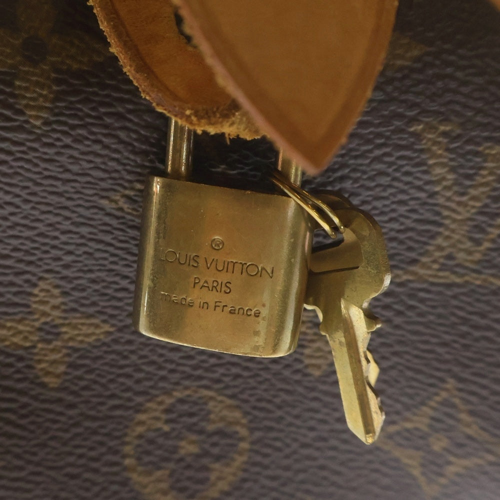 LOUIS VUITTON(ルイヴィトン) モノグラム スピーディ25 ボストンバッグ ミニバッグ ブラウン レザー×PVC M41528 ゴールド金具 レディース