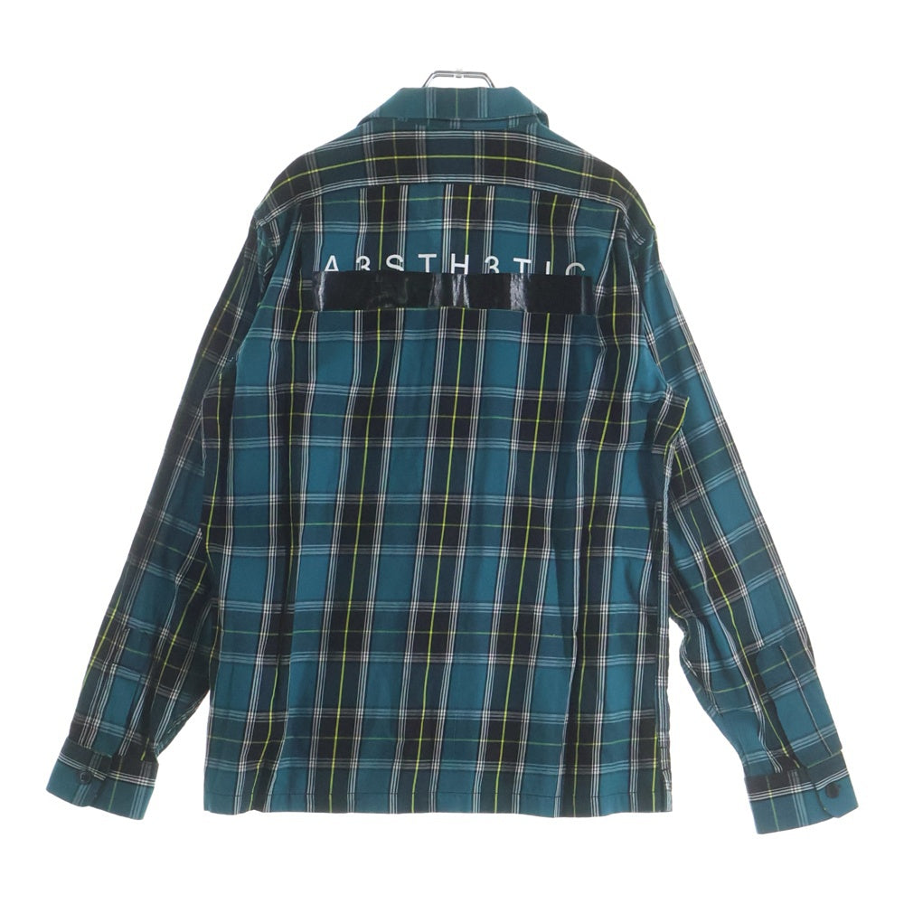 DIESEL(ディーゼル) ワッペンデザイン チェック総柄 長袖シャツ グリーン
