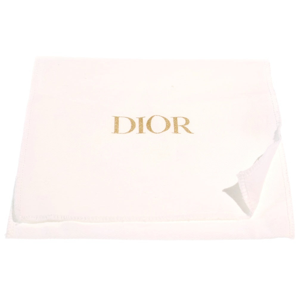 Christian Dior(クリスチャンディオール) カロ カナージュ ラムスキン レザー フラグメント カード コインケース ゴールド金具 ピンク レディース