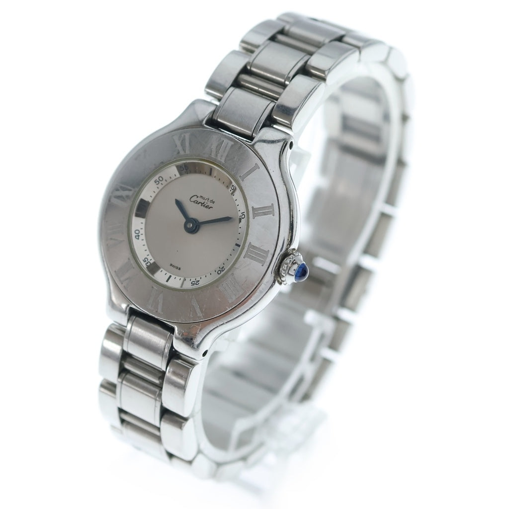 Cartier(カルティエ) マスト21 ヴァンティアン シルバー文字盤 SS/QZ W10109T2 腕時計 レディース