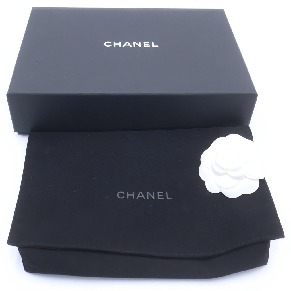 CHANEL(シャネル) マトラッセ キャビアスキン レザー チェーンウォレット ショルダーバッグ シルバー金具 シルバー プレート レディース