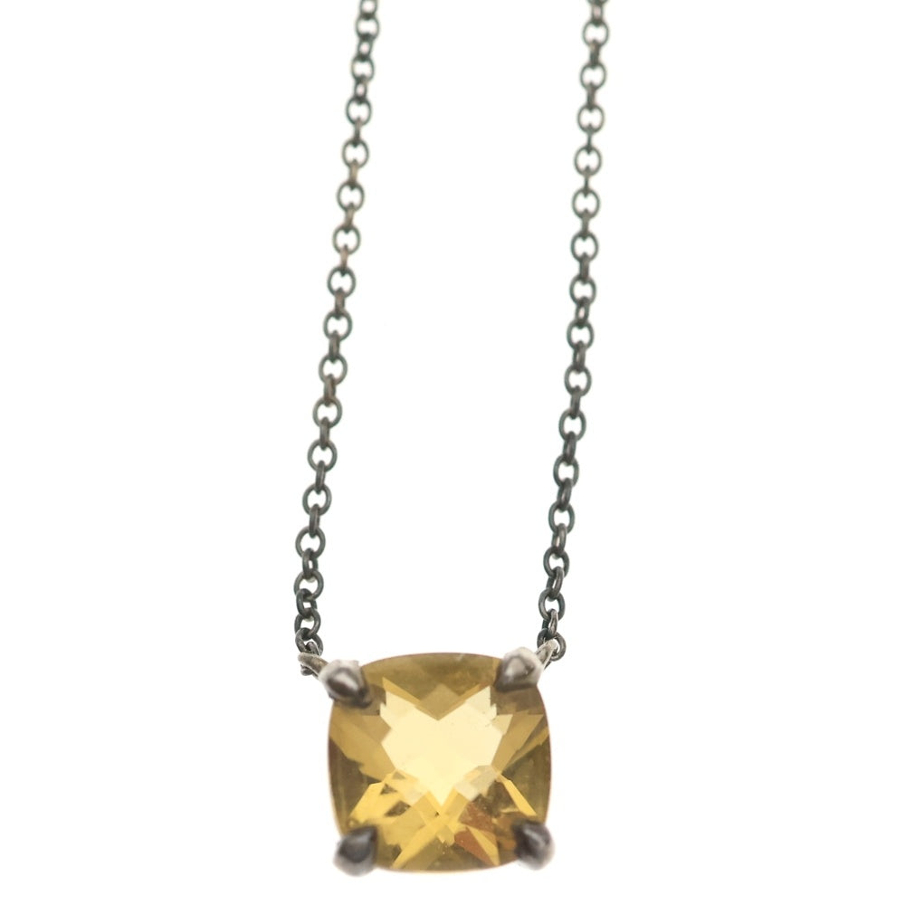 TIFFANY & Co.(ティファニー) スパークラー シトリン SV925 ネックレス ペンダント チェーン シルバー×イエロー レディース