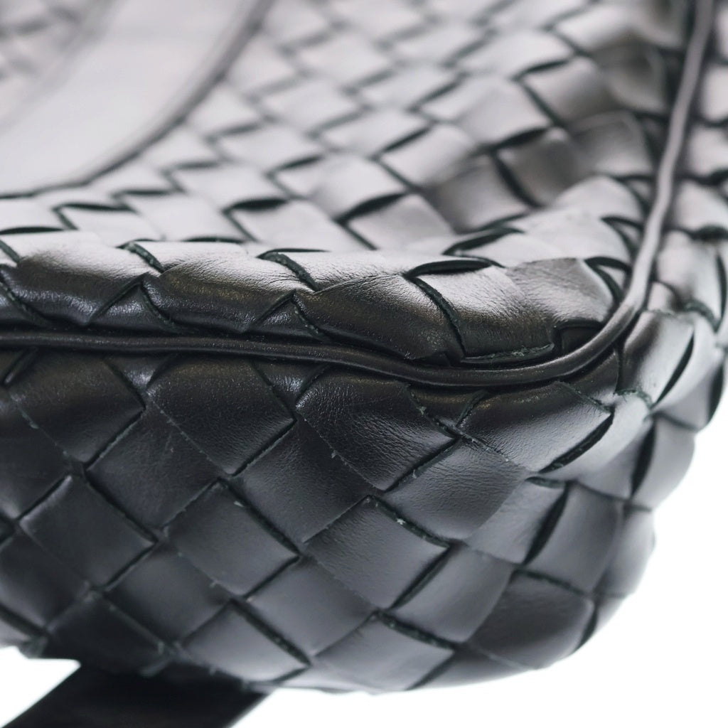 BOTTEGA VENETA(ボッテガヴェネタ) イントレチャート レザー スリム 2WAY ハンド ショルダー ブリーフケース ビジネスバッグ ブラック 690702 レディース