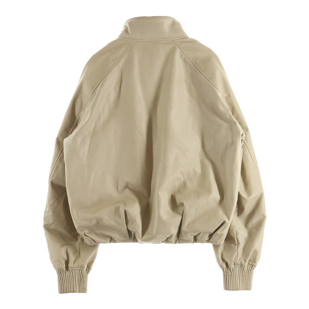 LOUIS VUITTON(ルイヴィトン) 26SS レザー パデッド 中綿 スタンドカラー ジップアップ ブルゾン ベージュ RM261M PH9 HUL75E