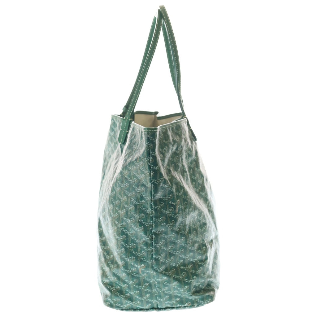 GOYARD(ゴヤール) サンルイGM トートバッグ ハンドバッグ グリーン レザー×PVC レディース