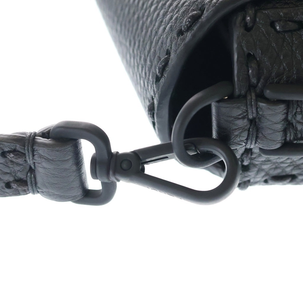 FENDI(フェンディ) セレリア バゲット レザー 2WAY ハンド ショルダーバッグ ブラック7VA572 レディース