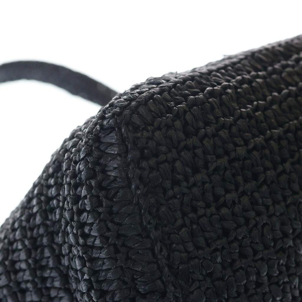 SAINT LAURENT PARIS(サンローランパリ) ル・ラフィア クロスボディバッグ ショルダーバッグ ブラック GUE667490・1122 シルバー金具 レディース