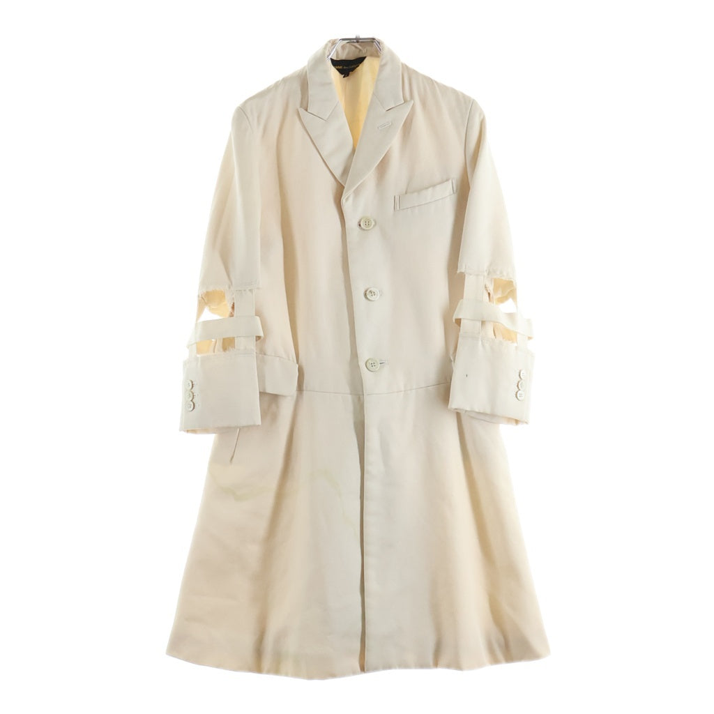 COMME des GARCONS(コムデギャルソン) GI-J020 カットアウト レディースコート アイボリー S