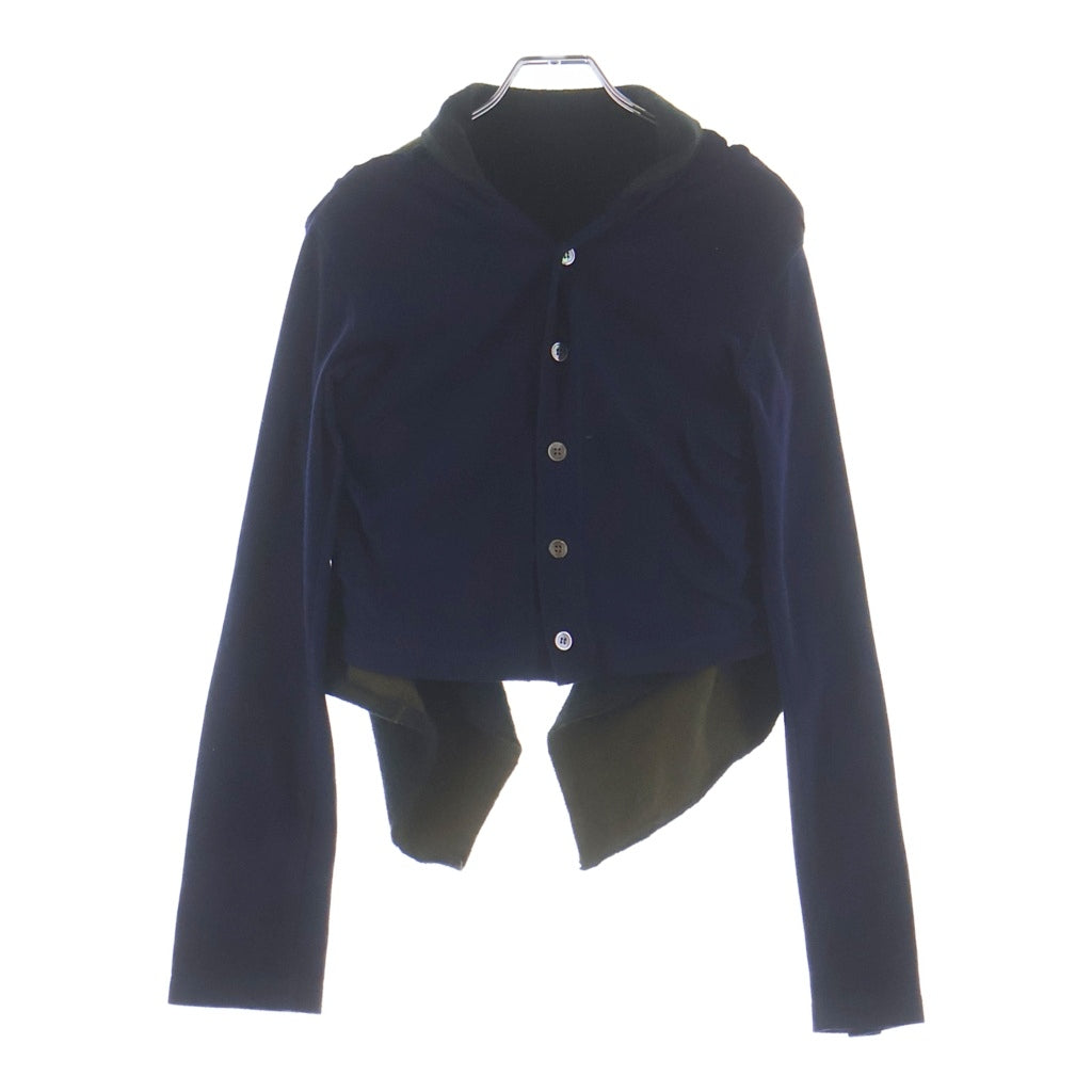 COMME des GARCONS(コムデギャルソン) ニットカーディガン ブルー×ブラック×カーキ XS GD-T005 レディース
