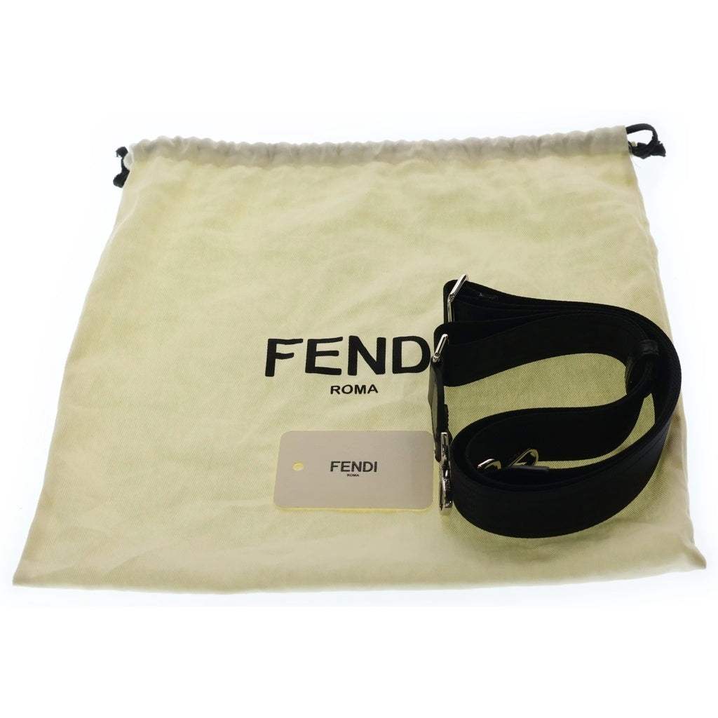 FENDI(フェンディ) ピーカブ アイシーユー エッククロス 2wayハンドバッグ ショルダーバッグ ブラック レザー 7VA582 シルバー金具 レディース