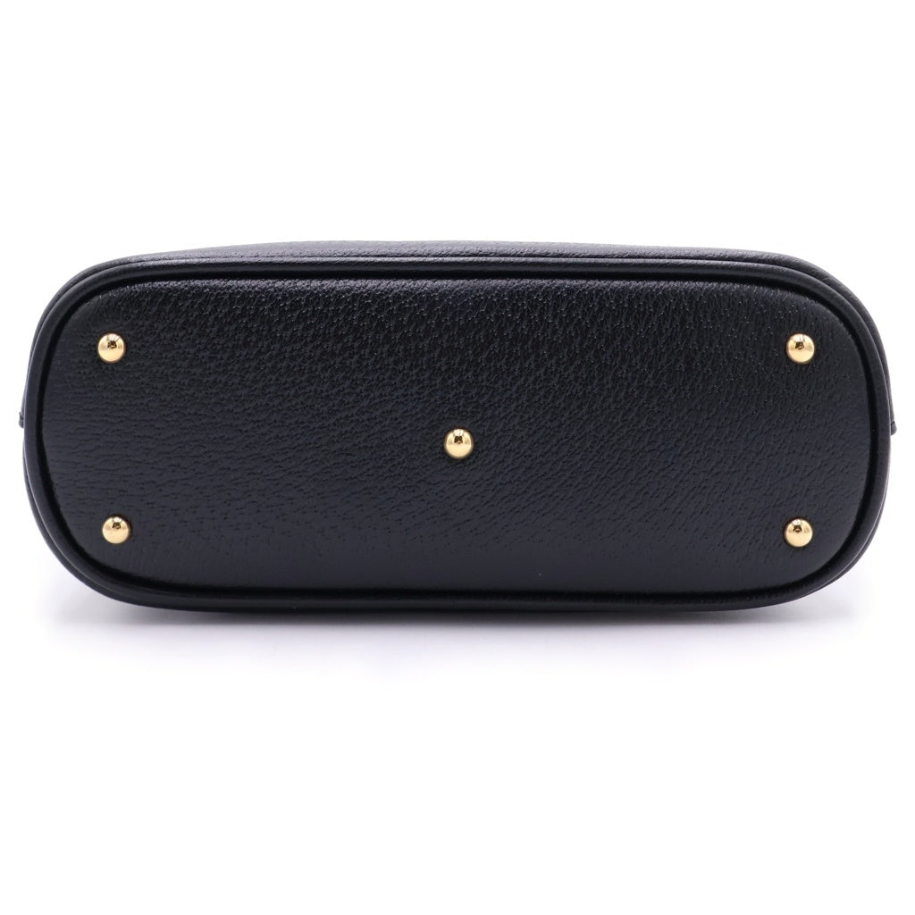 GUCCI(グッチ) ダイアナ バンブー レザー 2wayハンドバッグ ショルダーバッグ ブラック 715775 レディース
