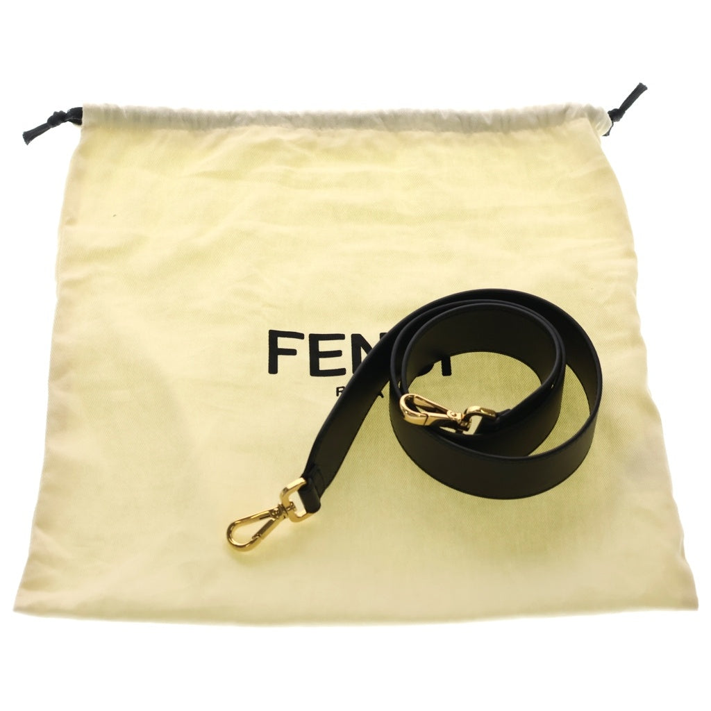 FENDI(フェンディ) ズッカ マンマバゲット レザー 2WAY ショルダーバッグ ハンドバッグ 8BR600 ブラック レディース