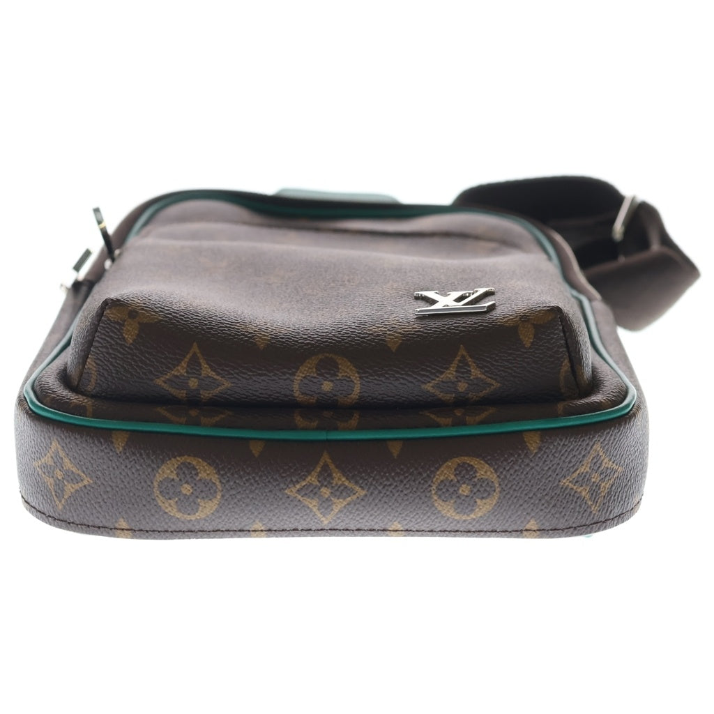 LOUIS VUITTON(ルイヴィトン) モノグラム マカサー アヴェニュー スリングバッグ PVC レザー ボディバッグ ショルダーバッグ M12734 ICタイプ ブラウン/グリーン